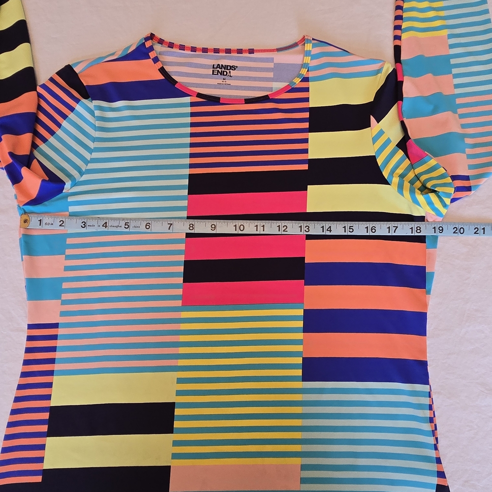 Lands' End Striped Shirt in Blue and Pink - Picture 5 of 6